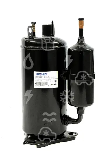 kompresor rotační HITACHI,BSD122DT, R134a, 220-240V/1/50Hz, 5800 Btu/h